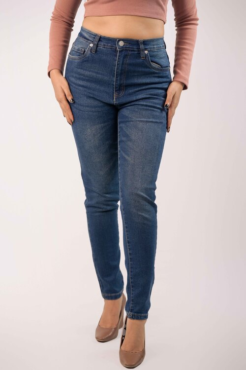 Women’s Denim Jeans Pants – High-Rise Stretch Cotton Slim Fit OEM Bangladesh