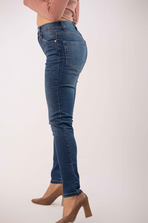 Women’s Denim Jeans Pants – High-Rise Stretch Cotton Slim Fit OEM Bangladesh