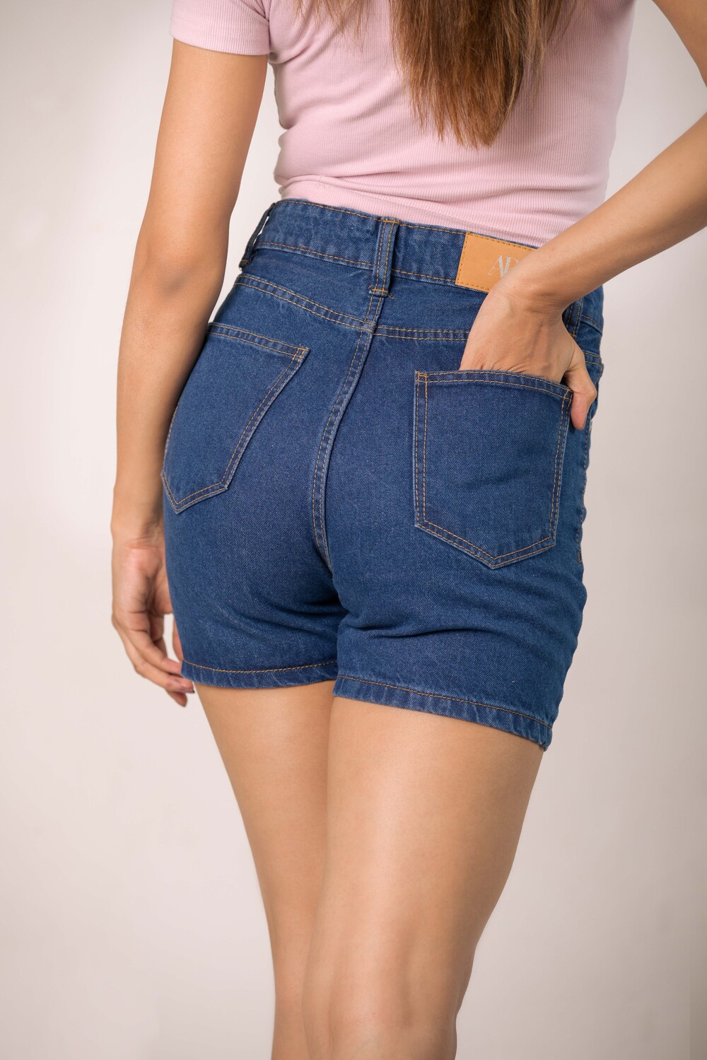 Women’s Denim Shorts High-Rise Cotton Stretch Jeans Shorts OEM Bangladesh