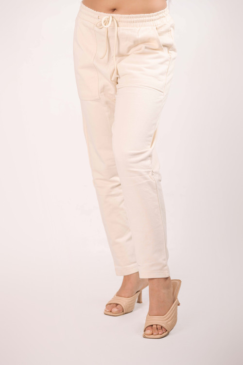 Women’s Terry Fabric Trousers –Soft Cotton