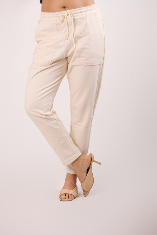 Women’s Terry Fabric Trousers –Soft Cotton