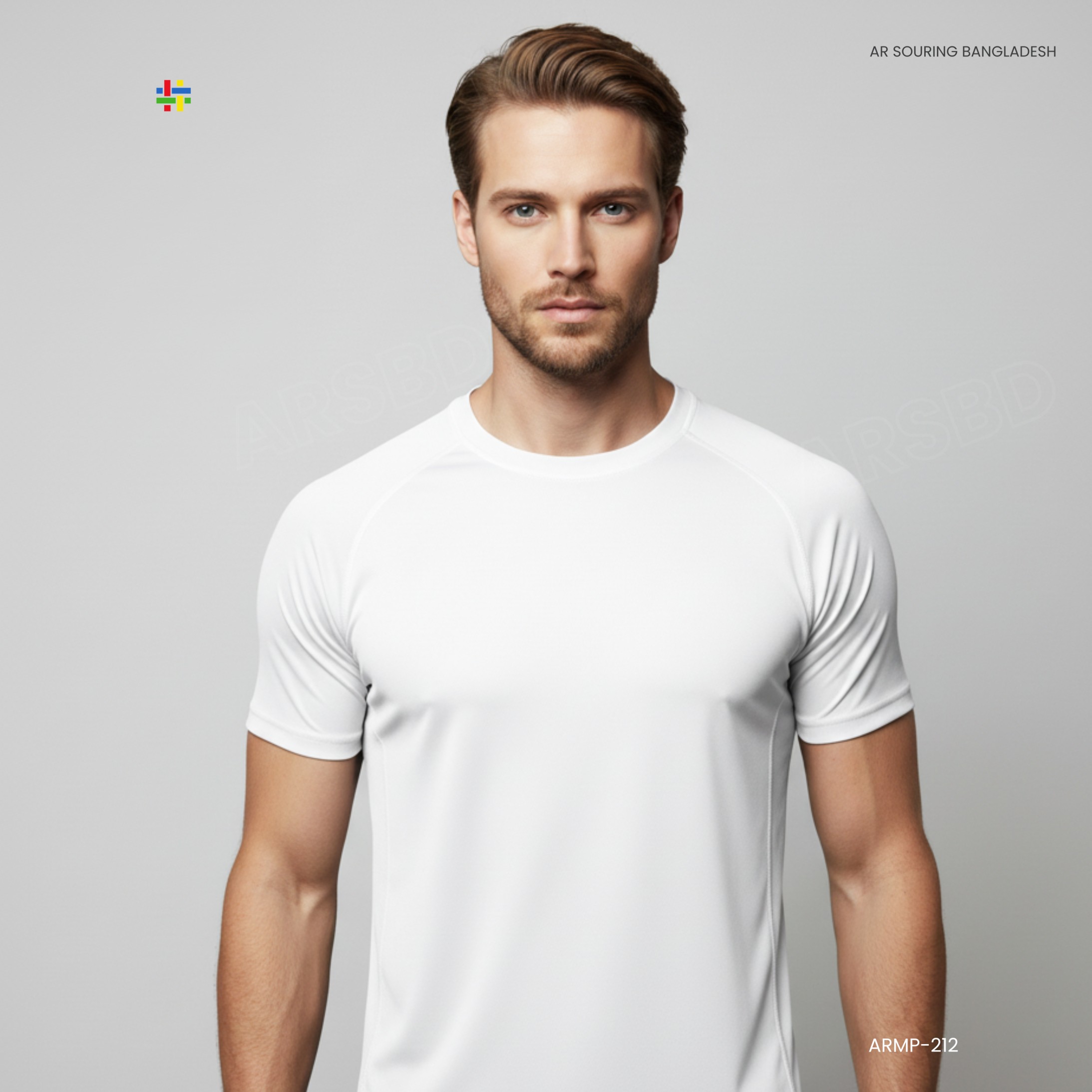 Men’s Sports Tops 100% Polyester Quick-Dry Workout Tee