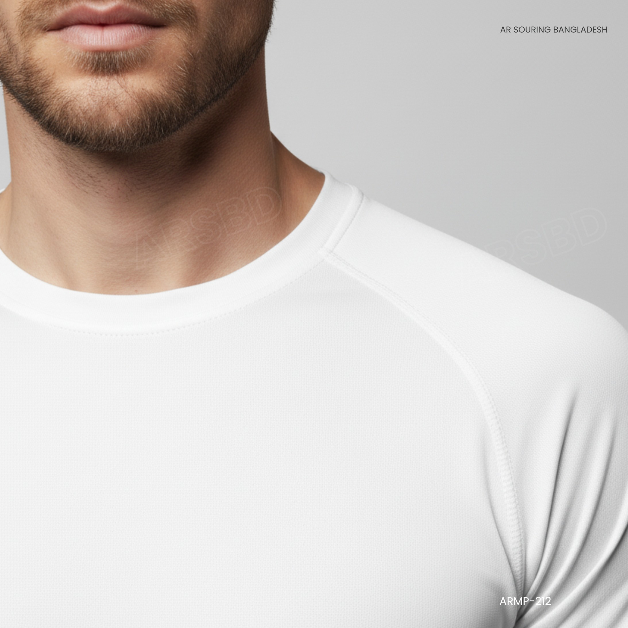 Men’s Sports Tops 100% Polyester Quick-Dry Workout Tee