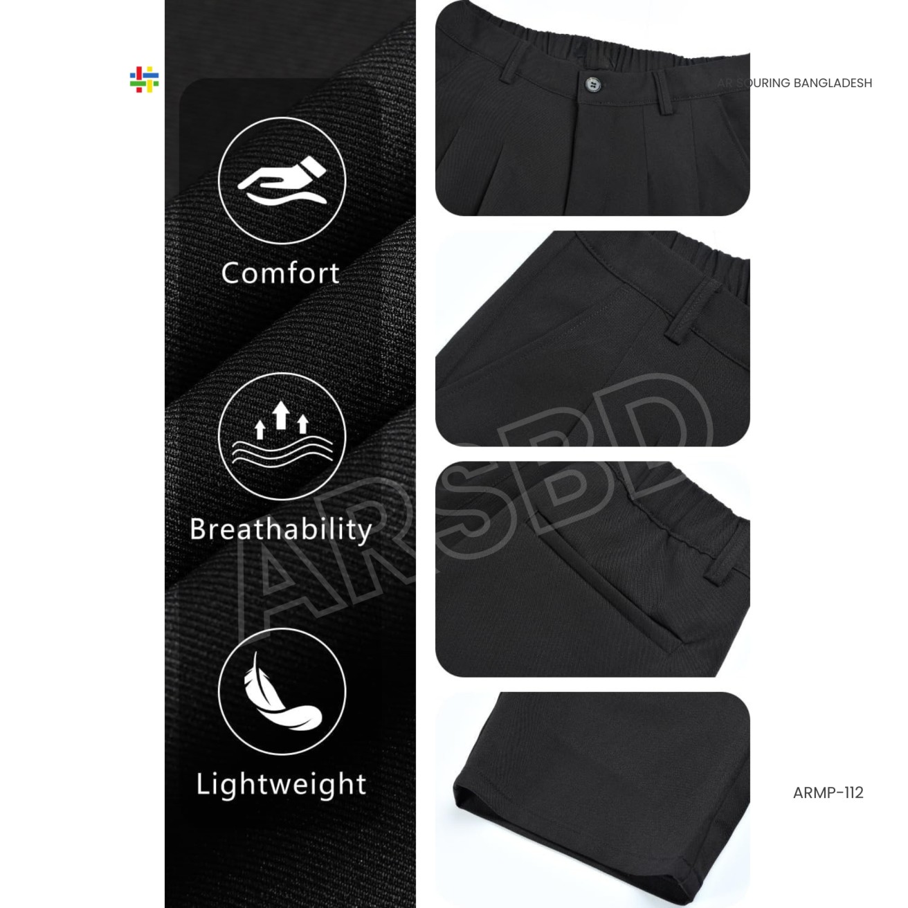 Men’s Casual Dress Pants  Pleated Old Money Wide Leg Baggy Slacks  Lightweight Relaxed Fit Work Trousers  OEM Export Manufacturer Bangladesh