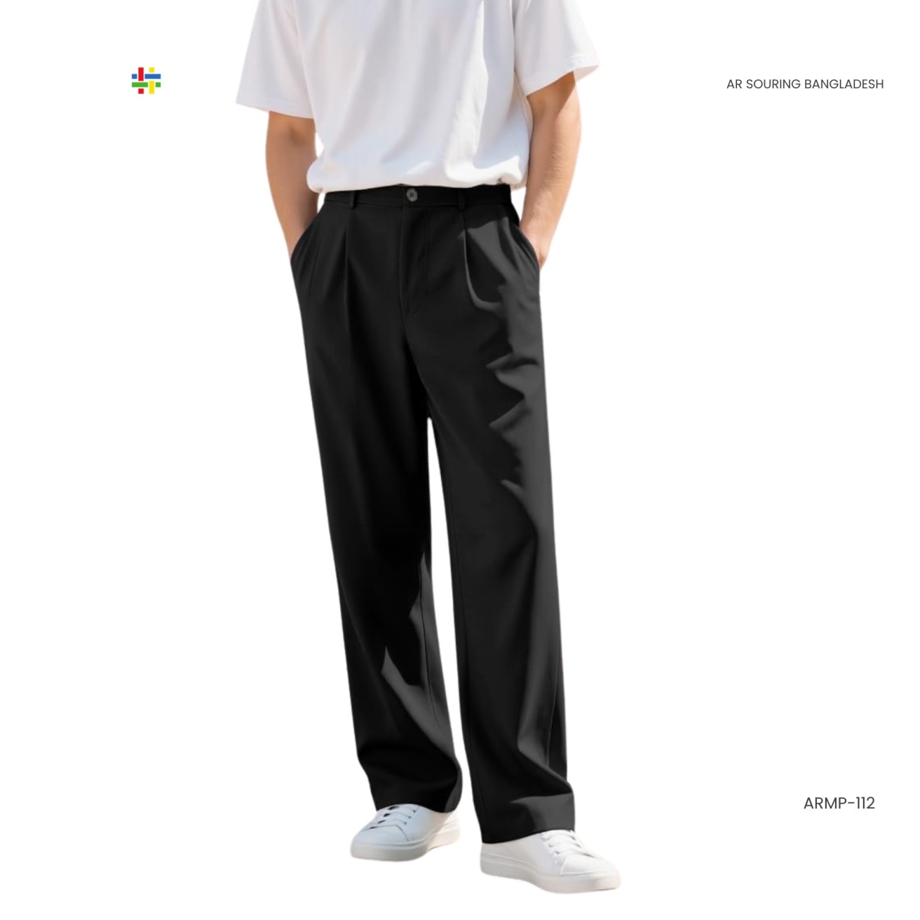 Men’s Casual Dress Pants  Pleated Old Money Wide Leg Baggy Slacks  Lightweight Relaxed Fit Work Trousers  OEM Export Manufacturer Bangladesh