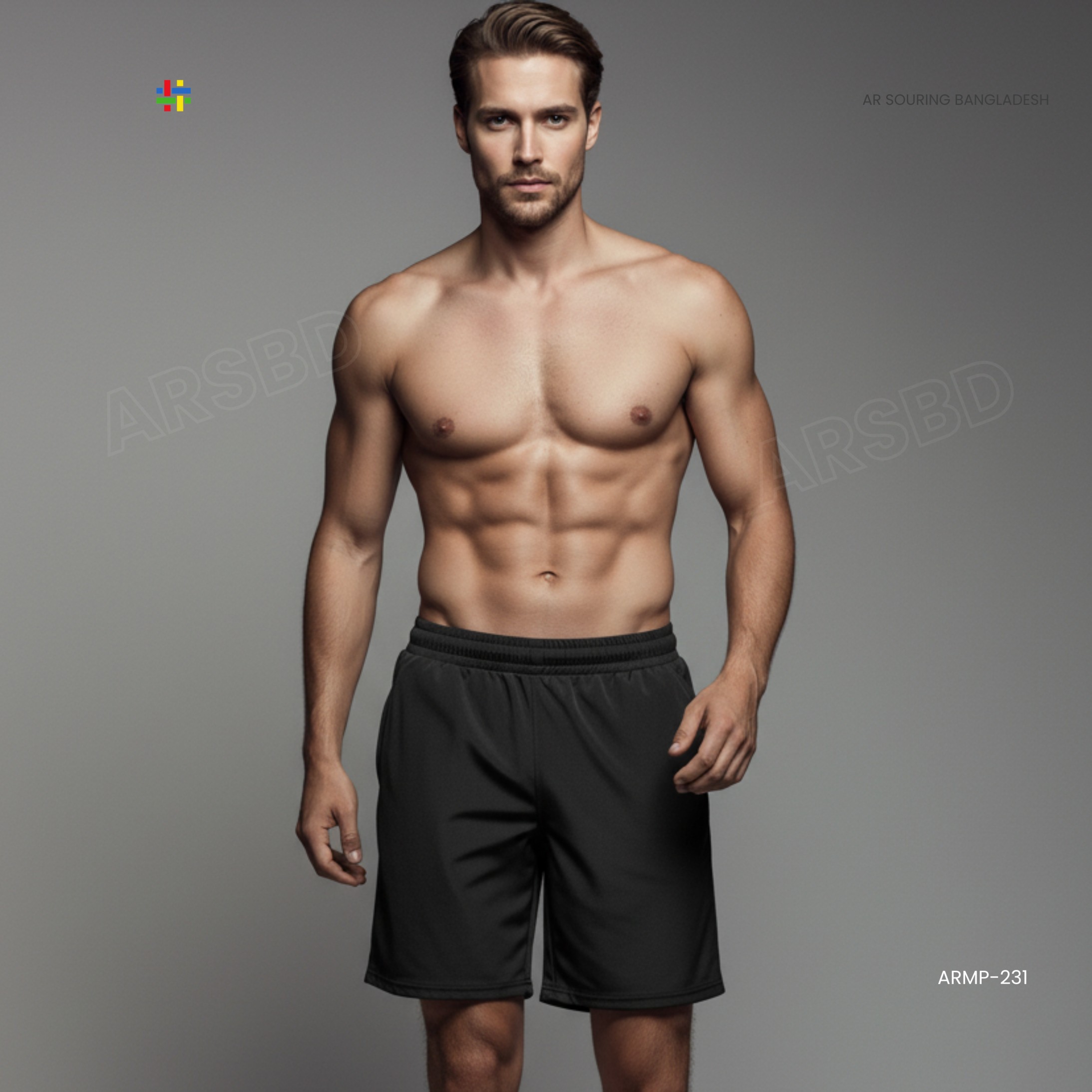 High Elasticity Anti-Wrinkle Sports Shorts for Spring Summer Lightweight Quick-Drying Seamless Seams Mid Waist Solid Pattern