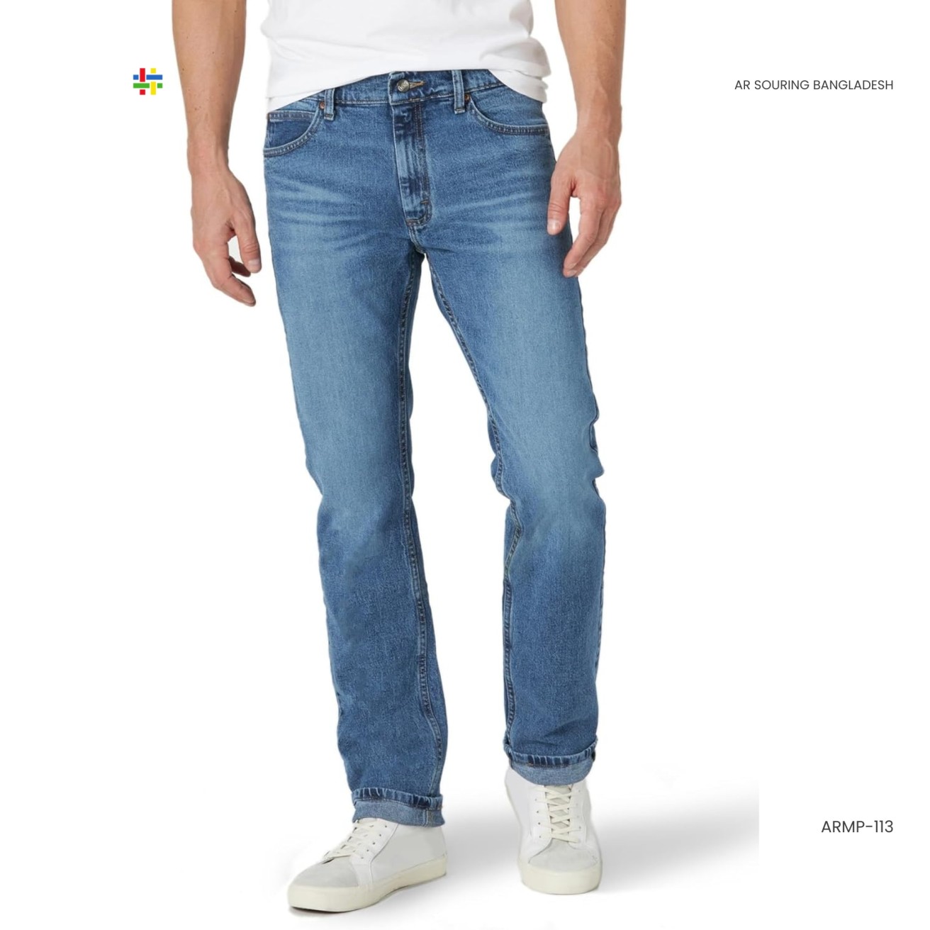 Clothing Manufacturers' Men's Slim Fit Pencil Pants High Waist Vintage Style Black Blue Denim Ripped Long Pant