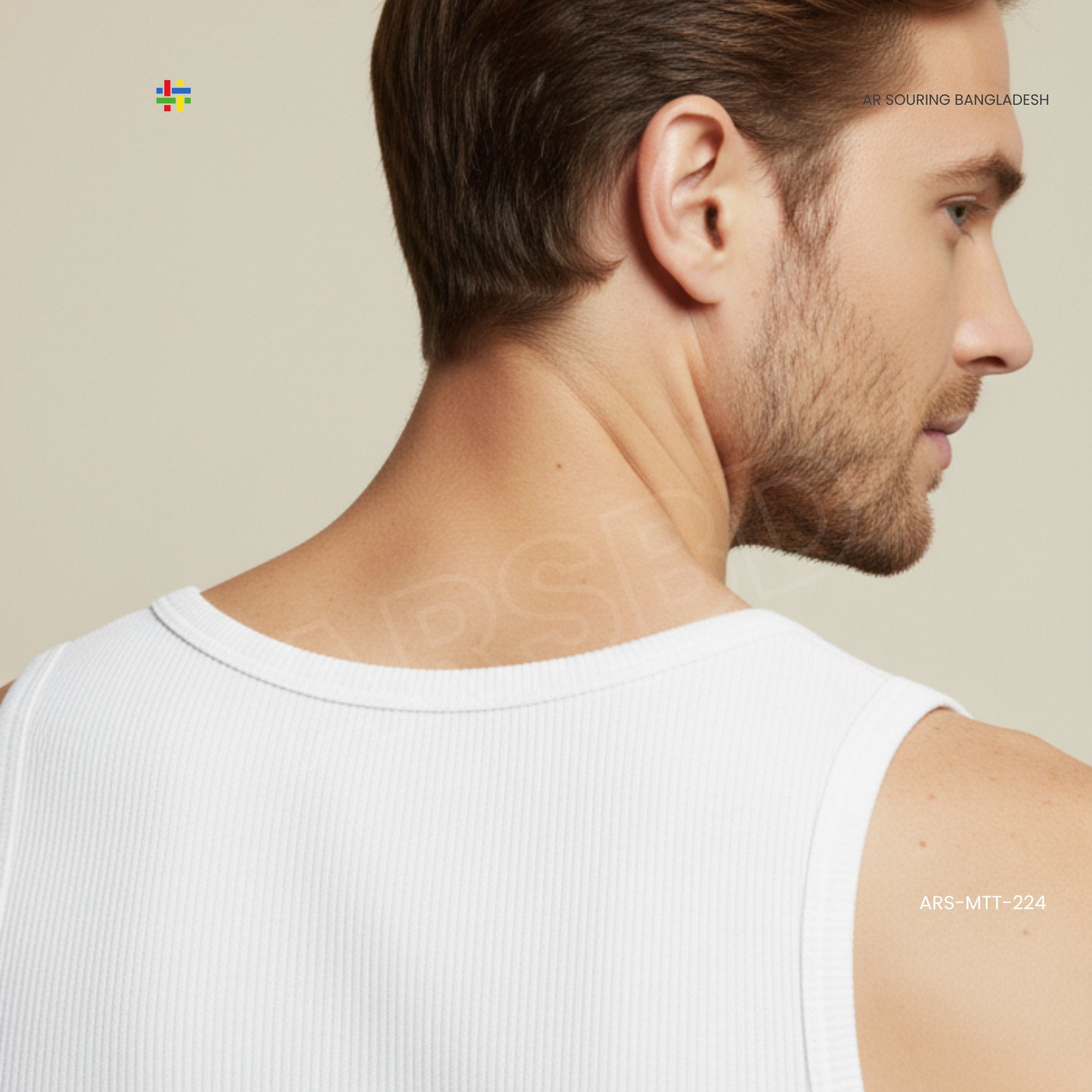 Men’s Sleeveless Tank Top – 100% Cotton / Custom Fabric – Lightweight Gym Wear – OEM Manufacturer in Bangladesh