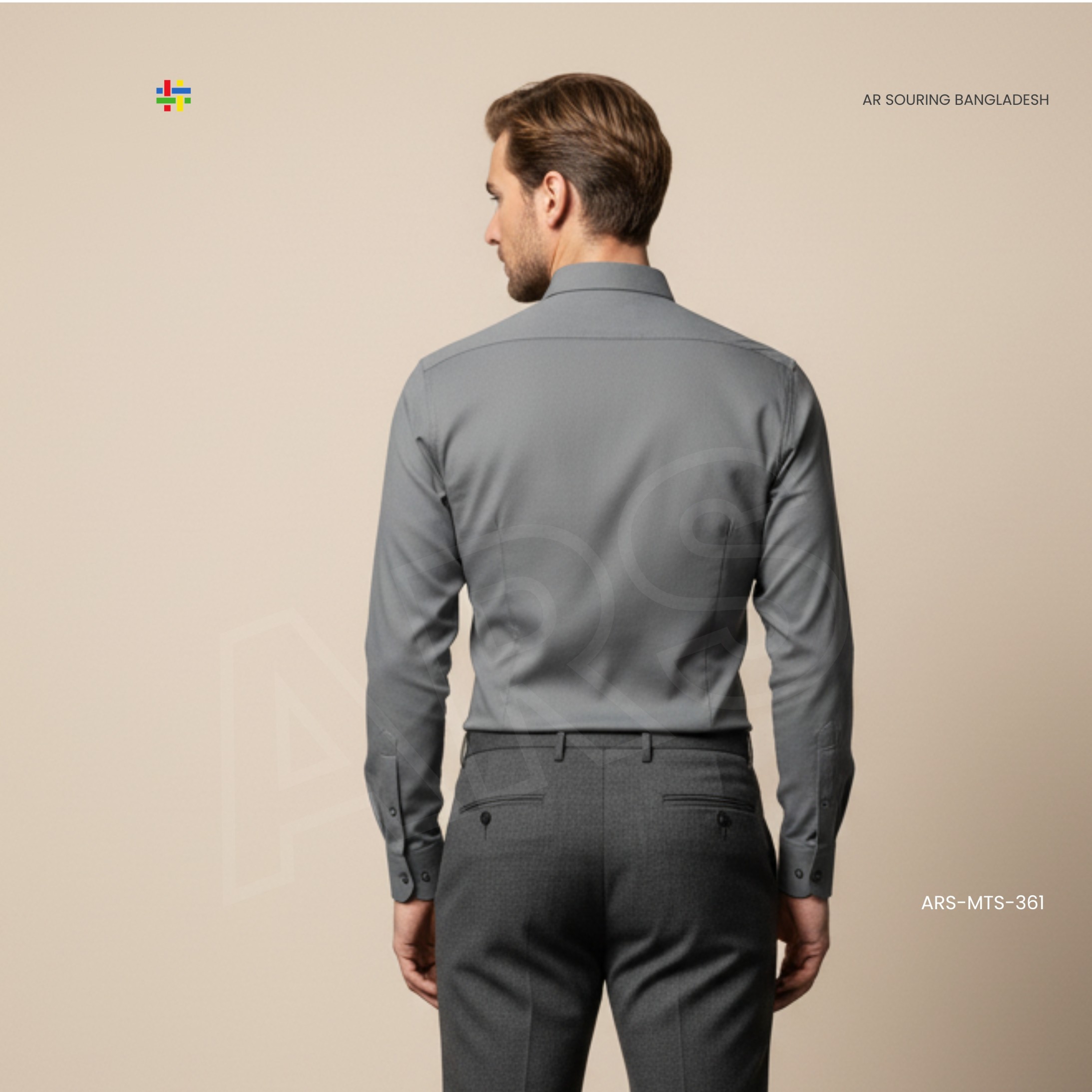 Men's Solid Long Sleeve Stretch 4-Way Stretch Formal Shirt Business Casual Button Down Dress Shirts