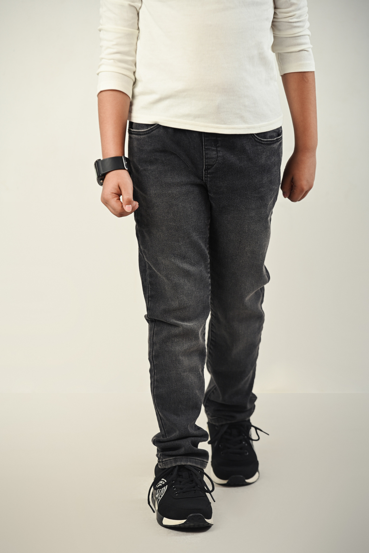 Kids’ Full-Length Jeans Pants Cotton Stretch Denim