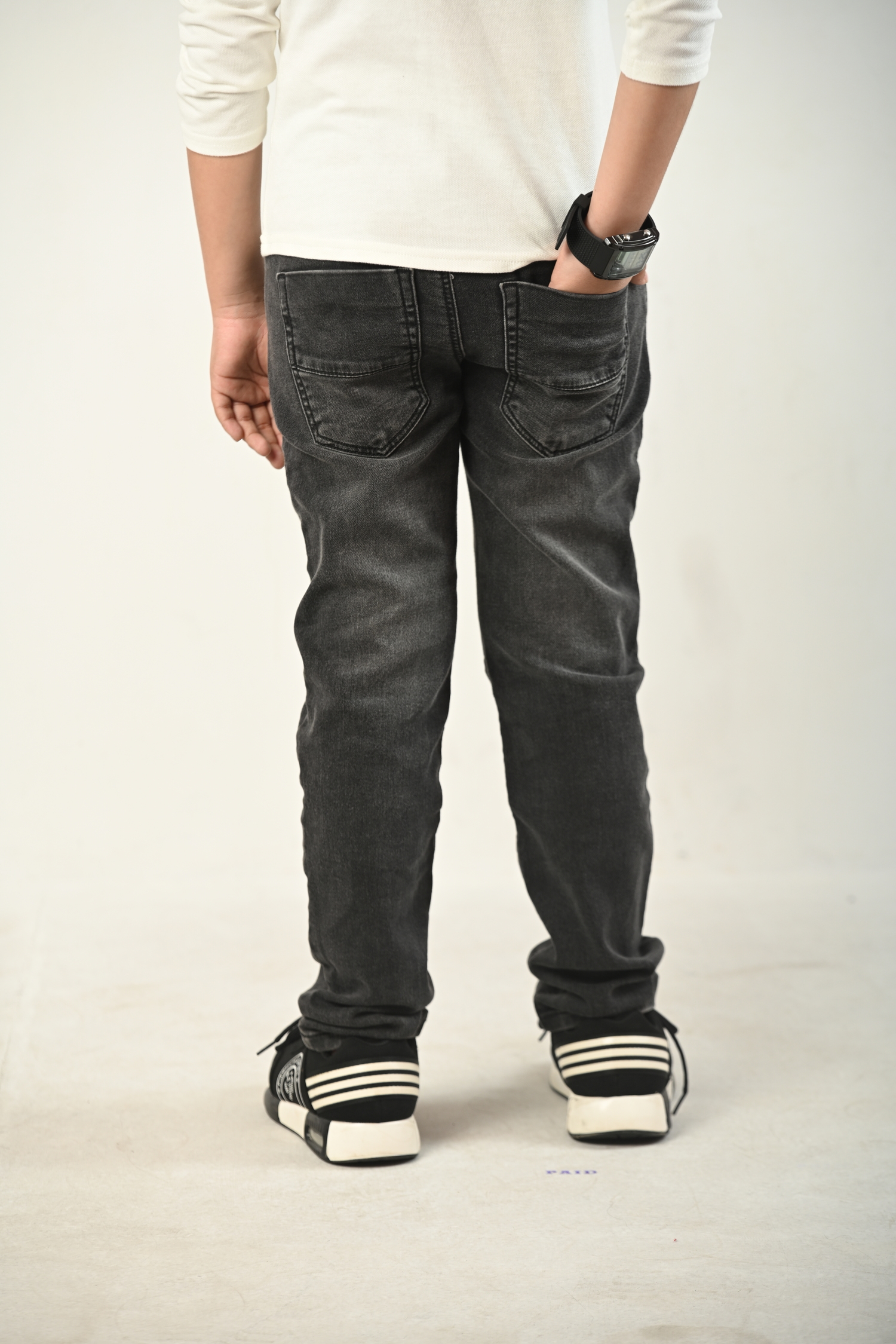 Kids’ Full-Length Jeans Pants Cotton Stretch Denim