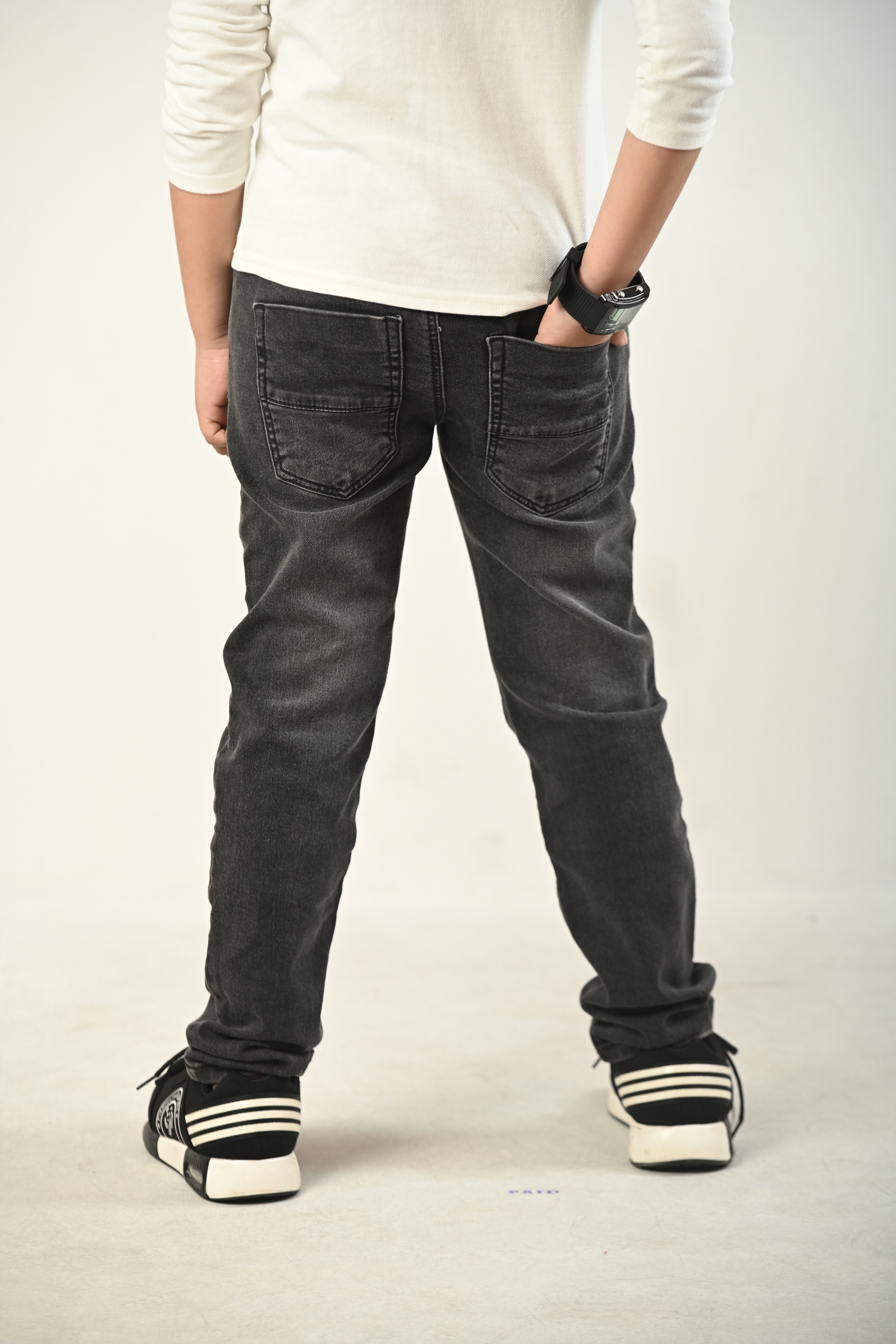 Kids’ Full-Length Jeans Pants Cotton Stretch Denim