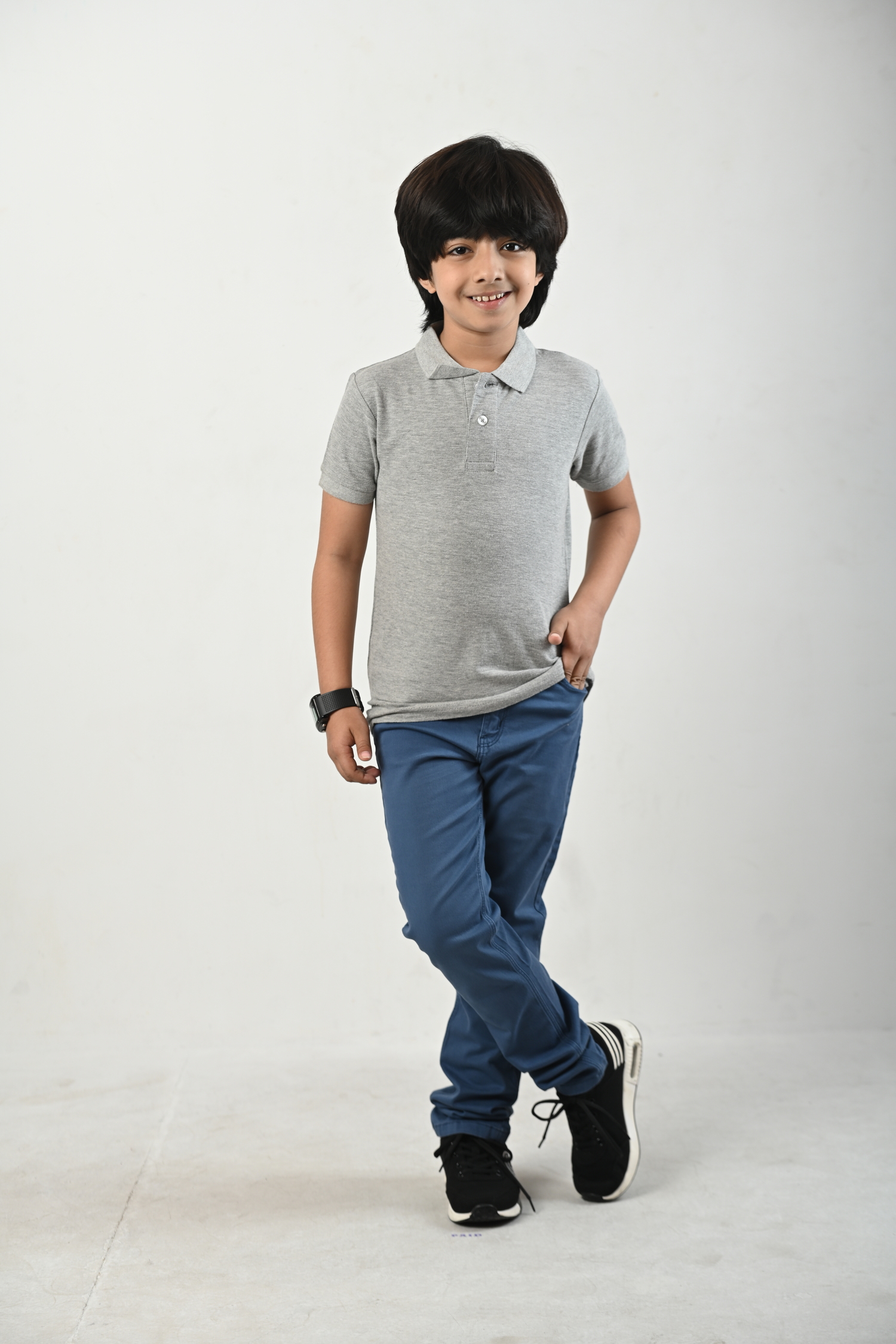 Kids’ Stretch Twill Pants  Slim Fit Cotton Spandex Bottoms OEM Bangladesh