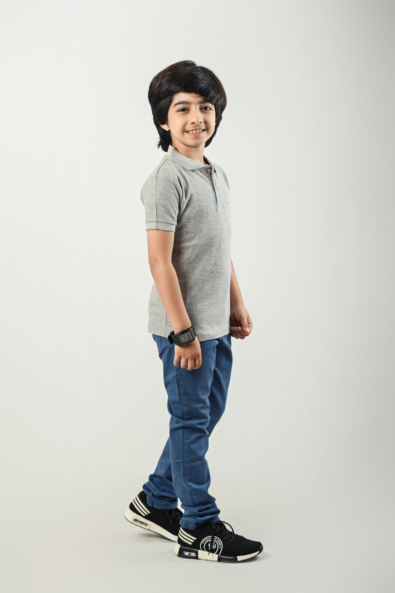 Kids’ Stretch Twill Pants  Slim Fit Cotton Spandex Bottoms OEM Bangladesh