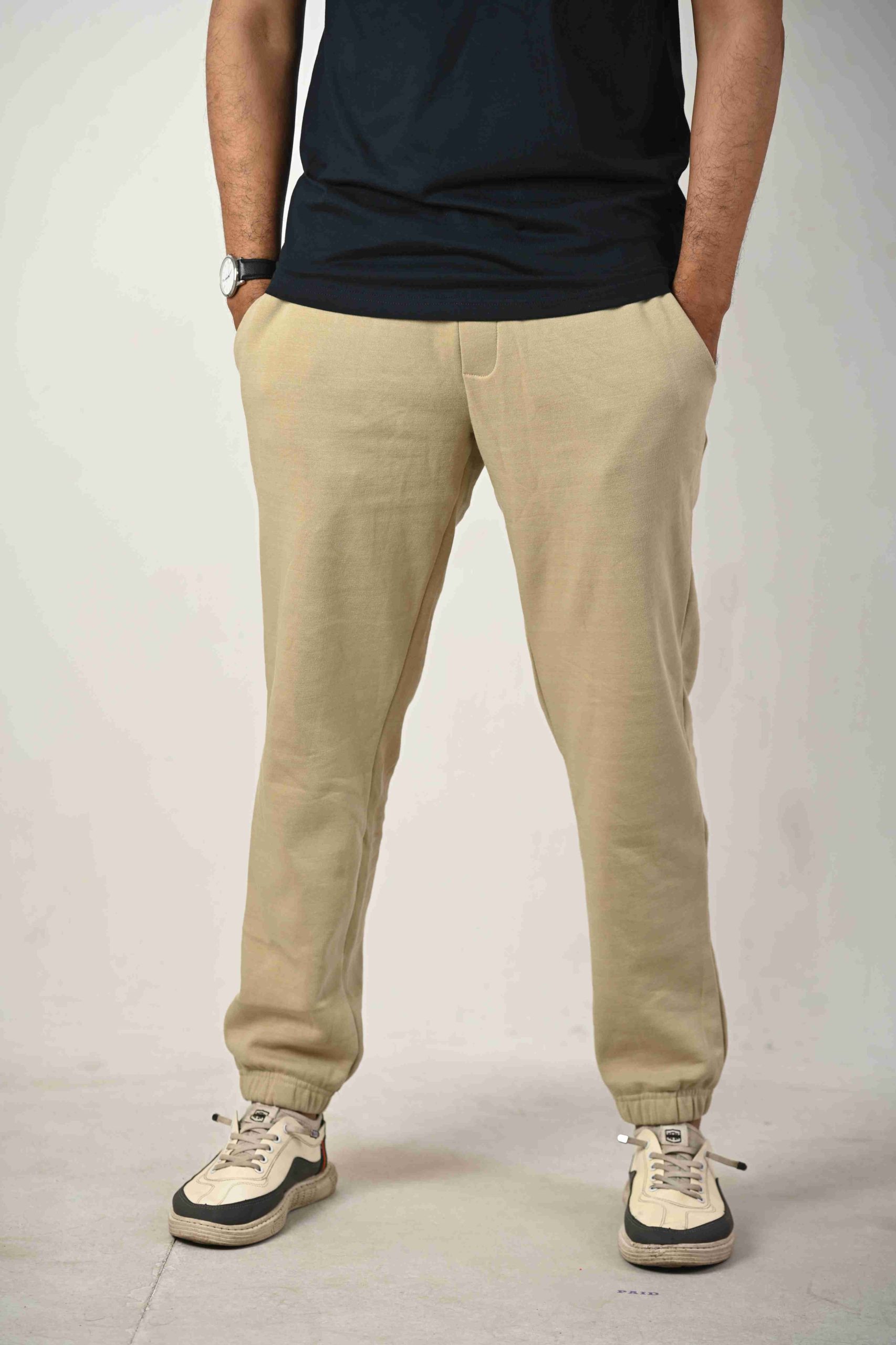 Men’s Cotton Twill Jogger Pants Stretch Chino Joggers