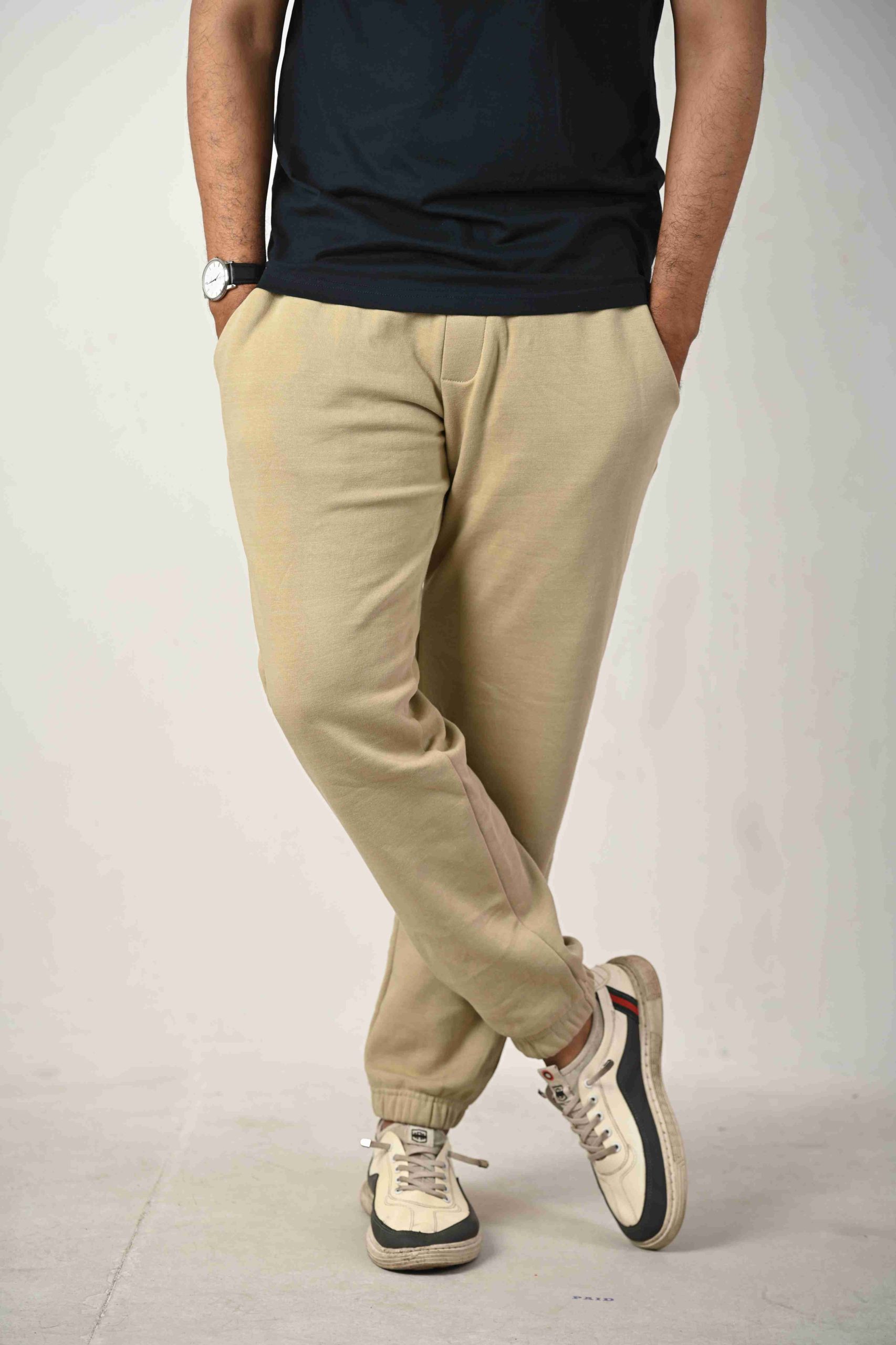 Men’s Cotton Twill Jogger Pants Stretch Chino Joggers