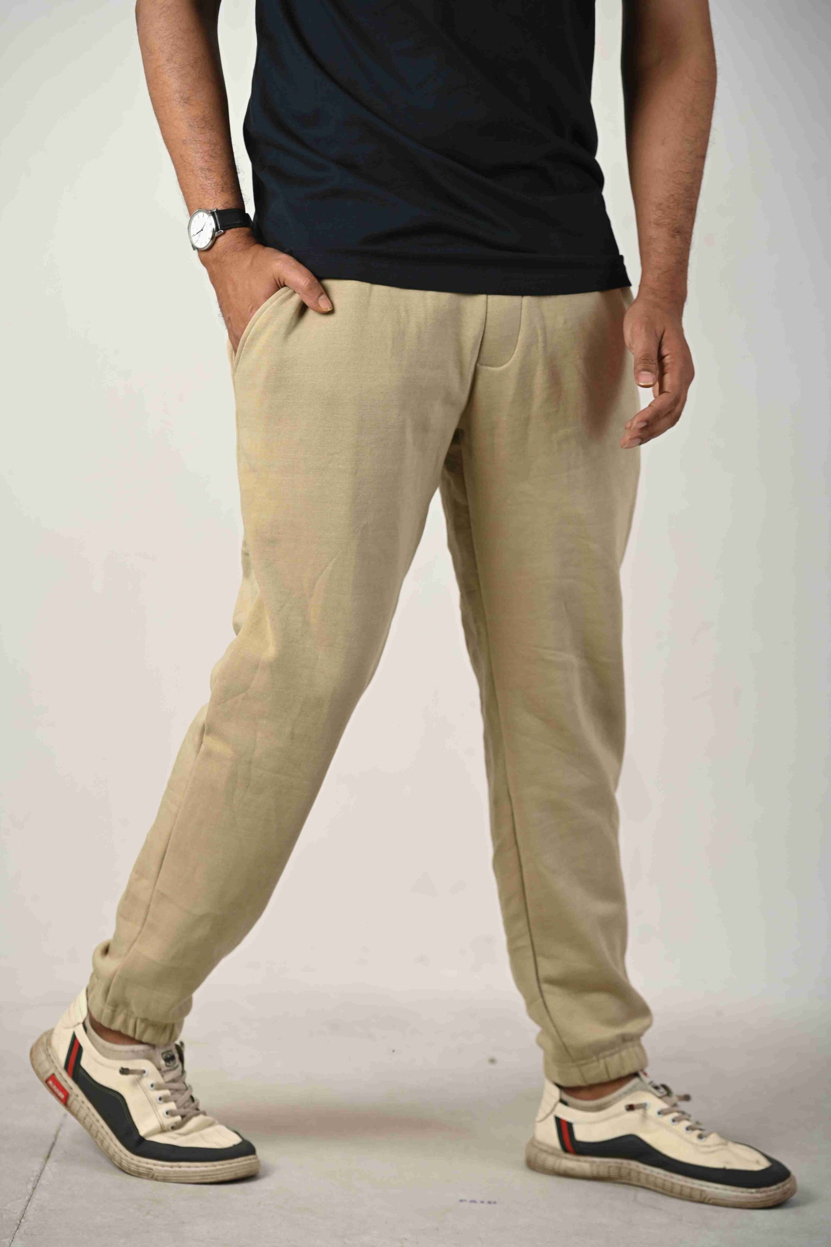 Men’s Cotton Twill Jogger Pants Stretch Chino Joggers