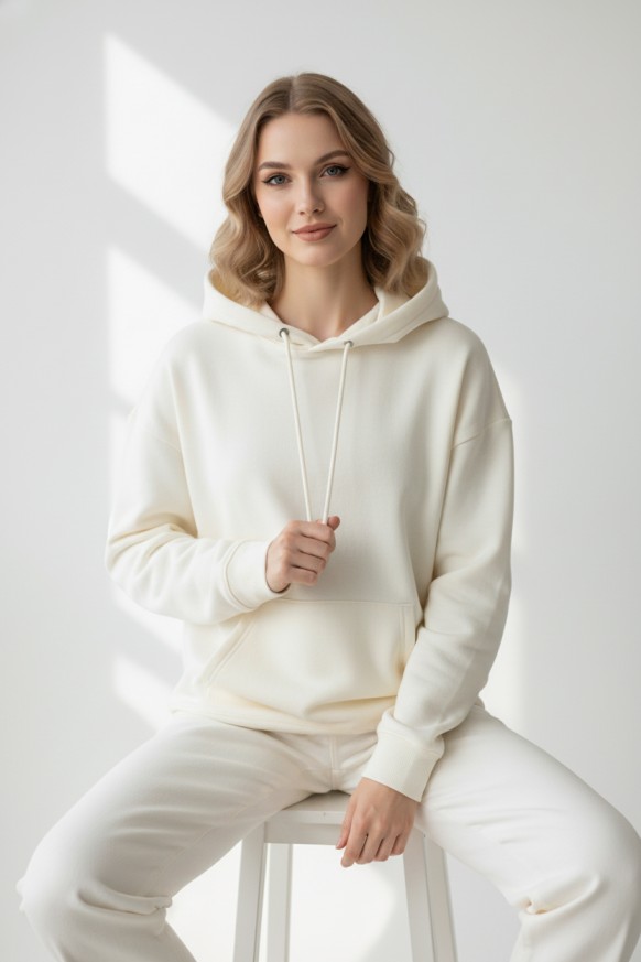 Women’s Hoodie Cotton-Blend Pullover