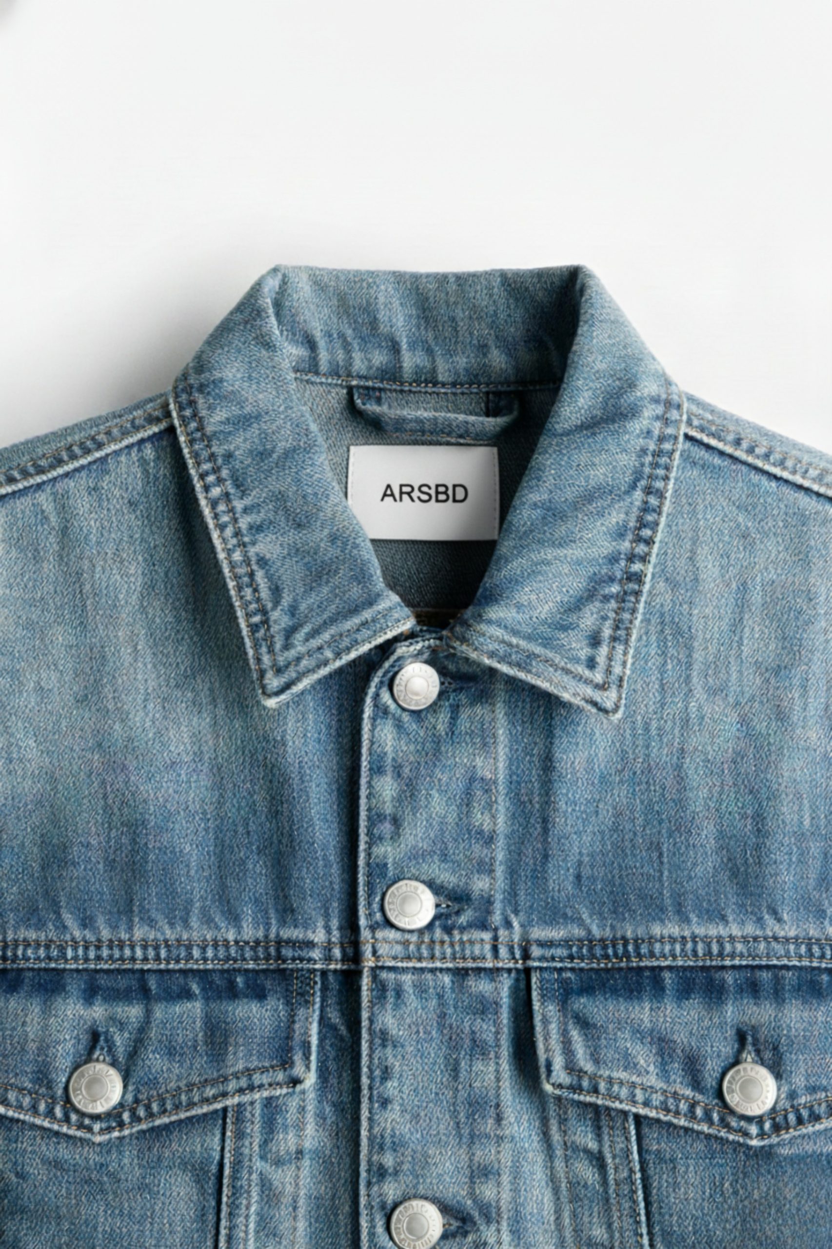 Men’s Denim Jacket  Classic Rugged Blue Jacket  ARSBD