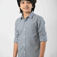 Kids’ Check Shirt  Yarn Dyed Cotton Casual Wear