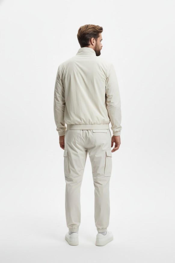 Men’s Collared Bomber Jacket Lightweight Outerwear ARSBD