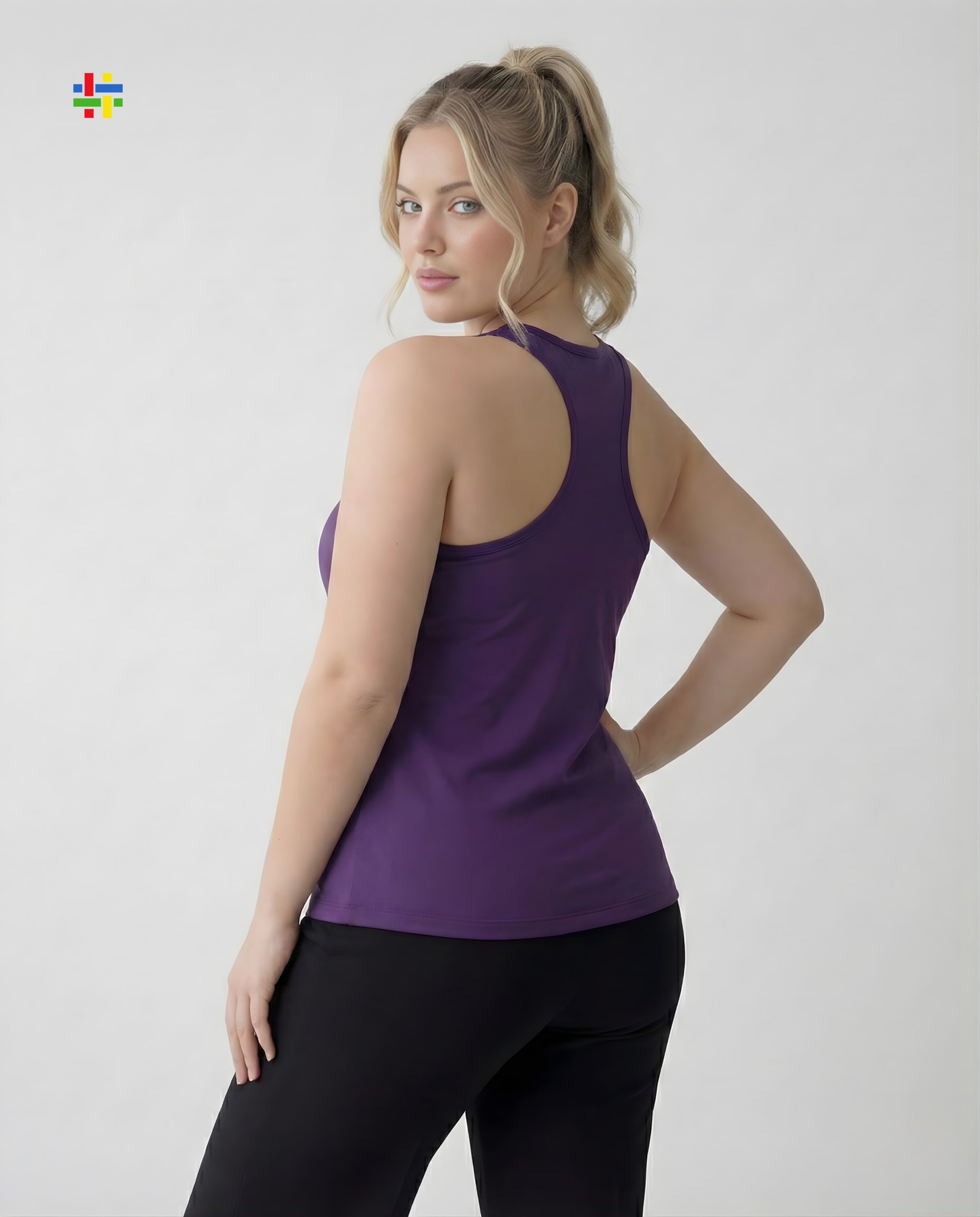 Women’s Sleeveless Running Vest | O-Neck 100% Cotton Activewear Top