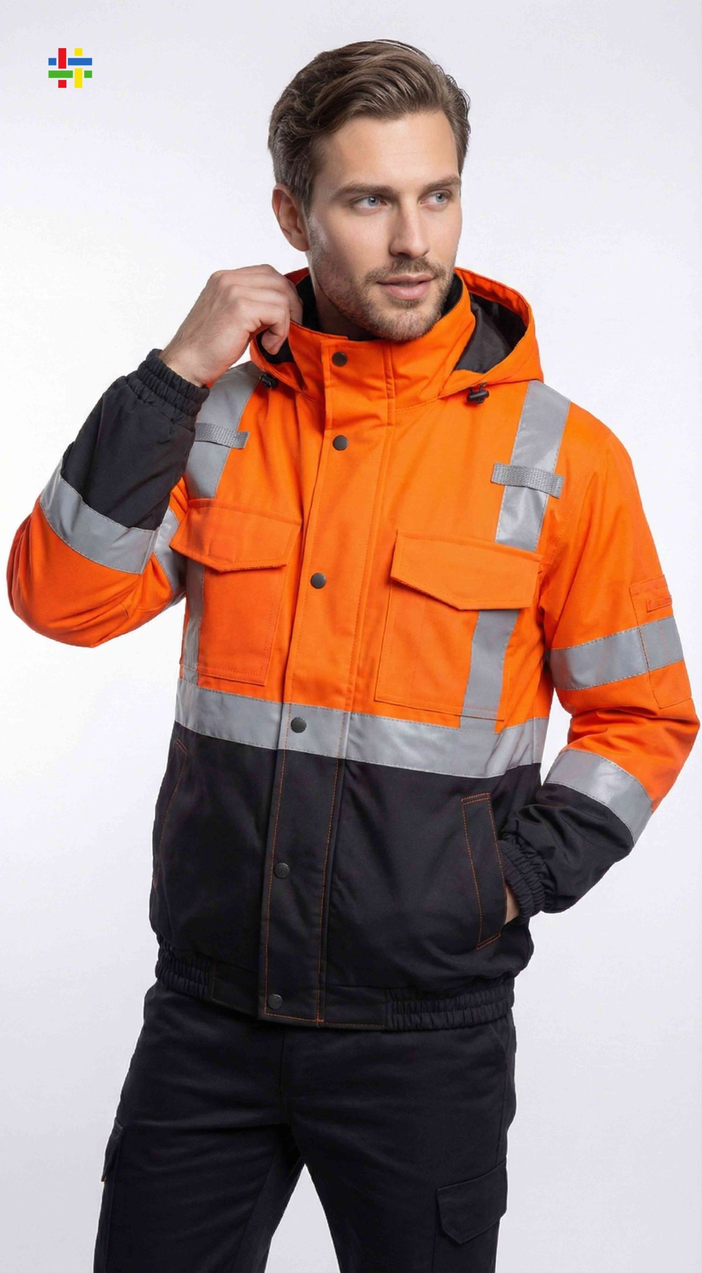 Long Sleeve Cotton Polyester Workwear Jacket