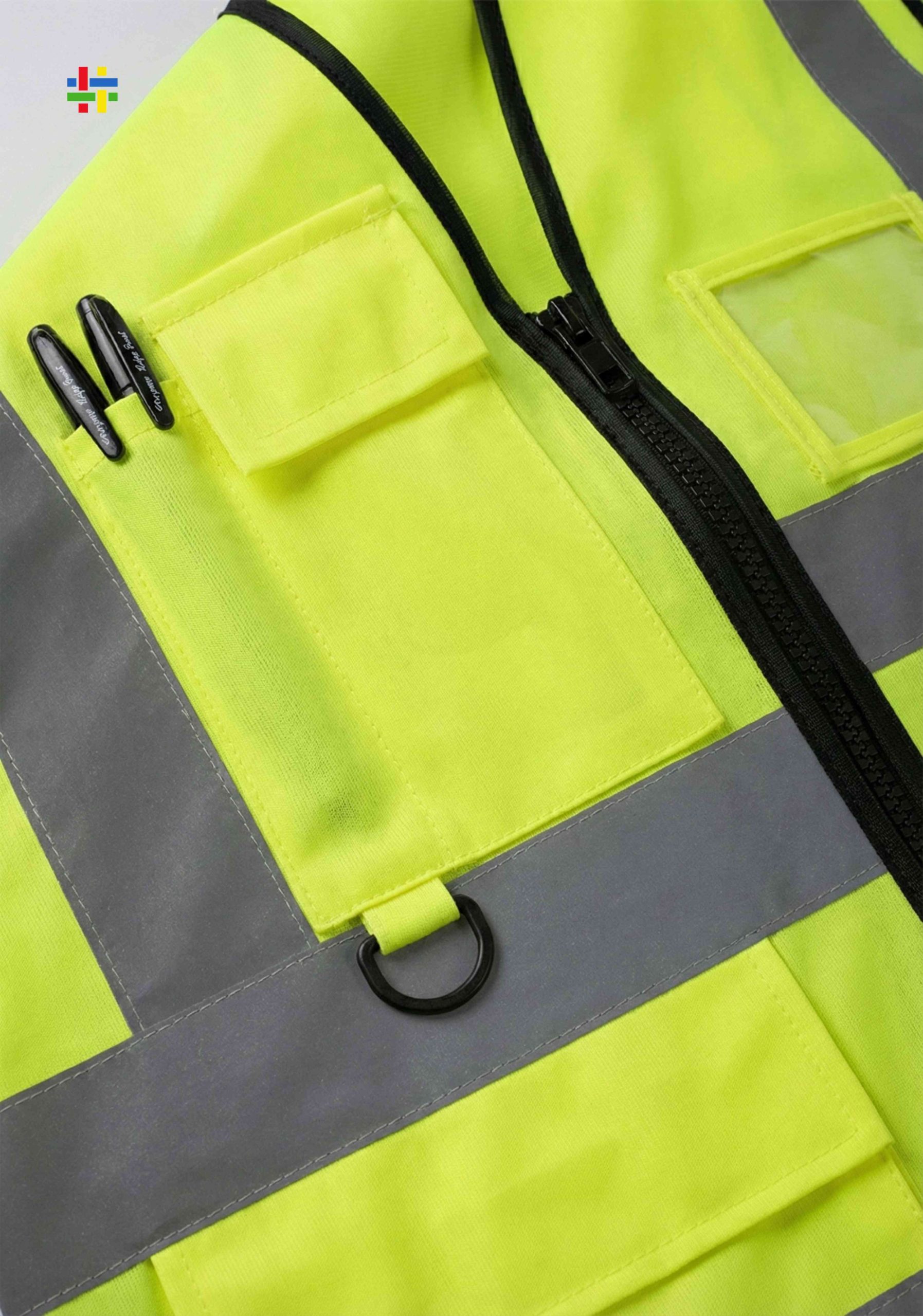 High Visibility LED Reflective Safety Vest for Industrial Construction