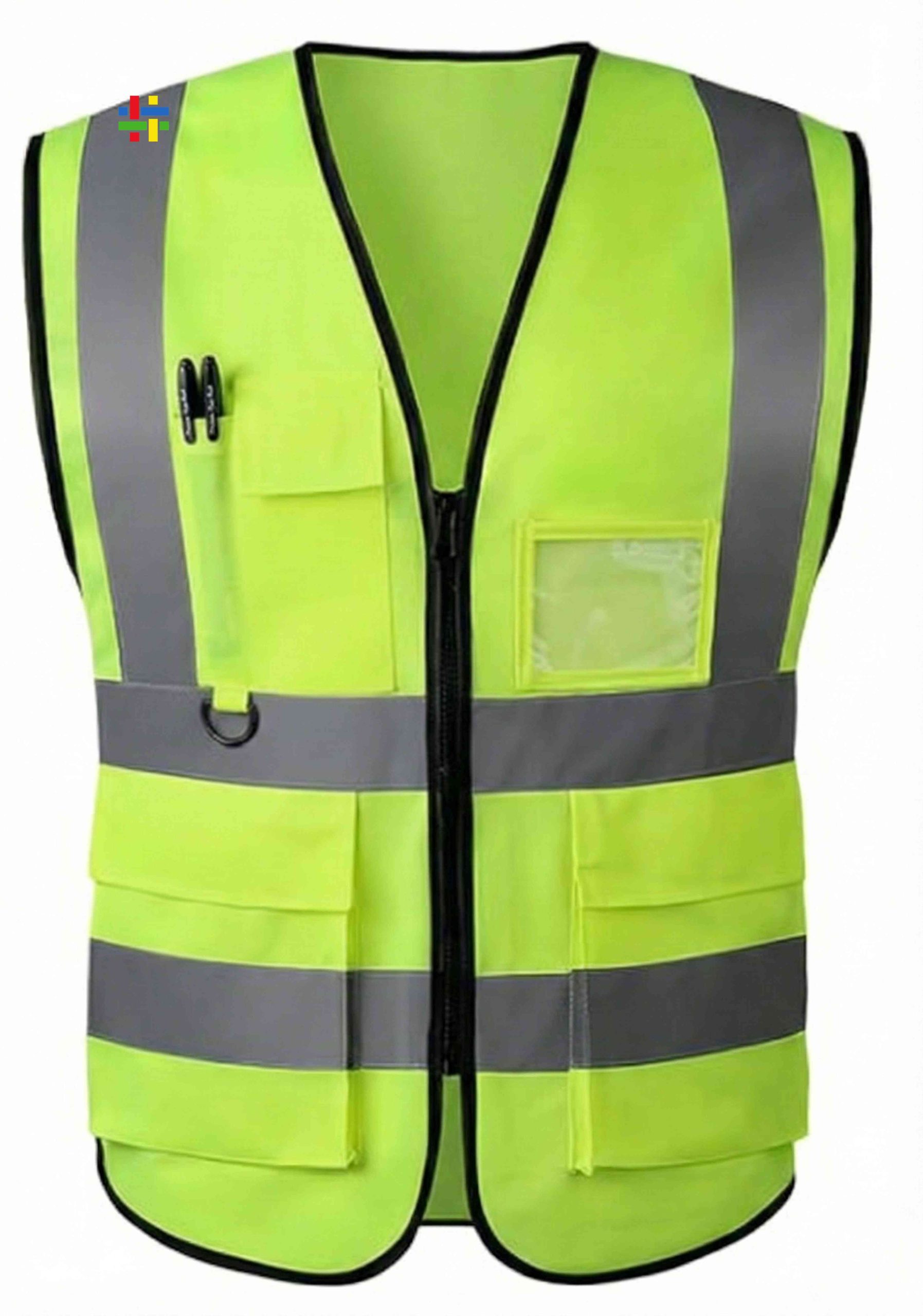 High Visibility LED Reflective Safety Vest for Industrial Construction