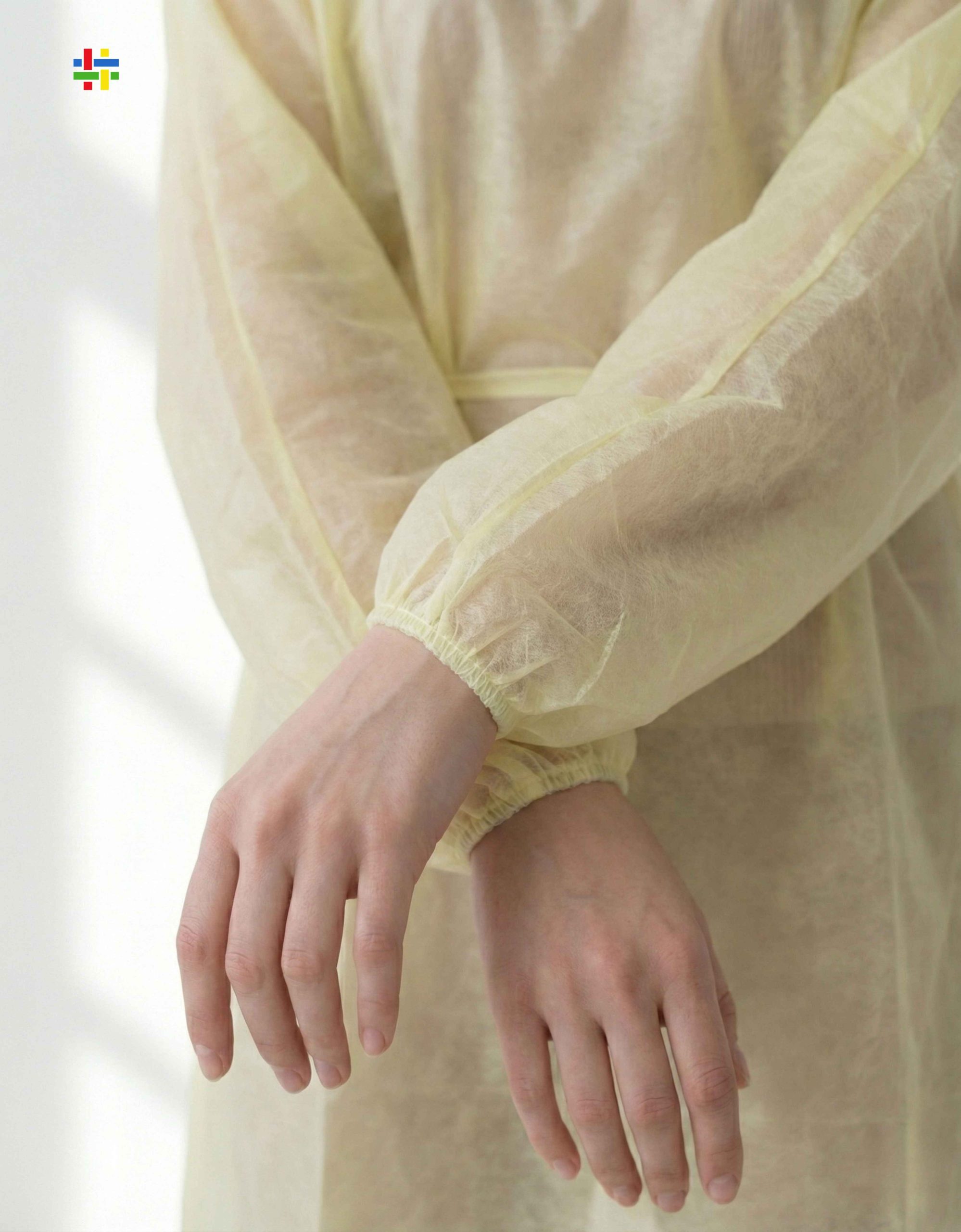 Waterproof Long Sleeve Welded Medical Isolation Gown