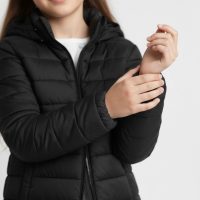 Girls and Boy Winter Hooded Puffer Lightweight Thermal Insulated Streetwear Jacket