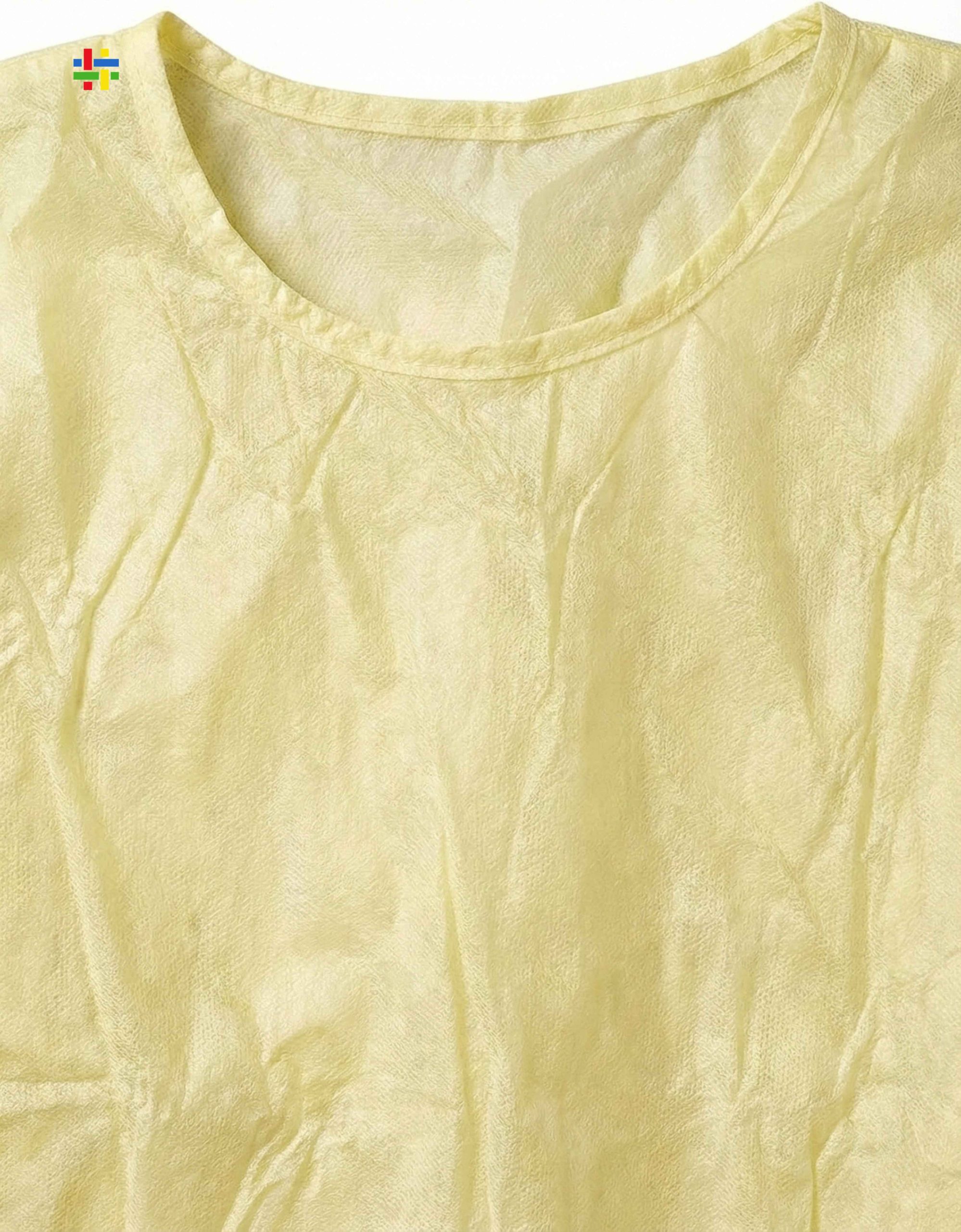 Waterproof Long Sleeve Welded Medical Isolation Gown