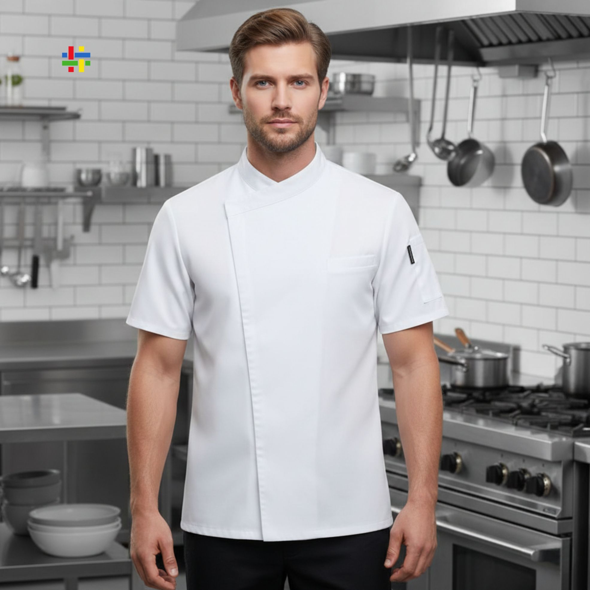 Polyester Cotton Catering Restaurant Waiter Staff Uniform Custom Logo Hotel & Coffee Bar Uniform