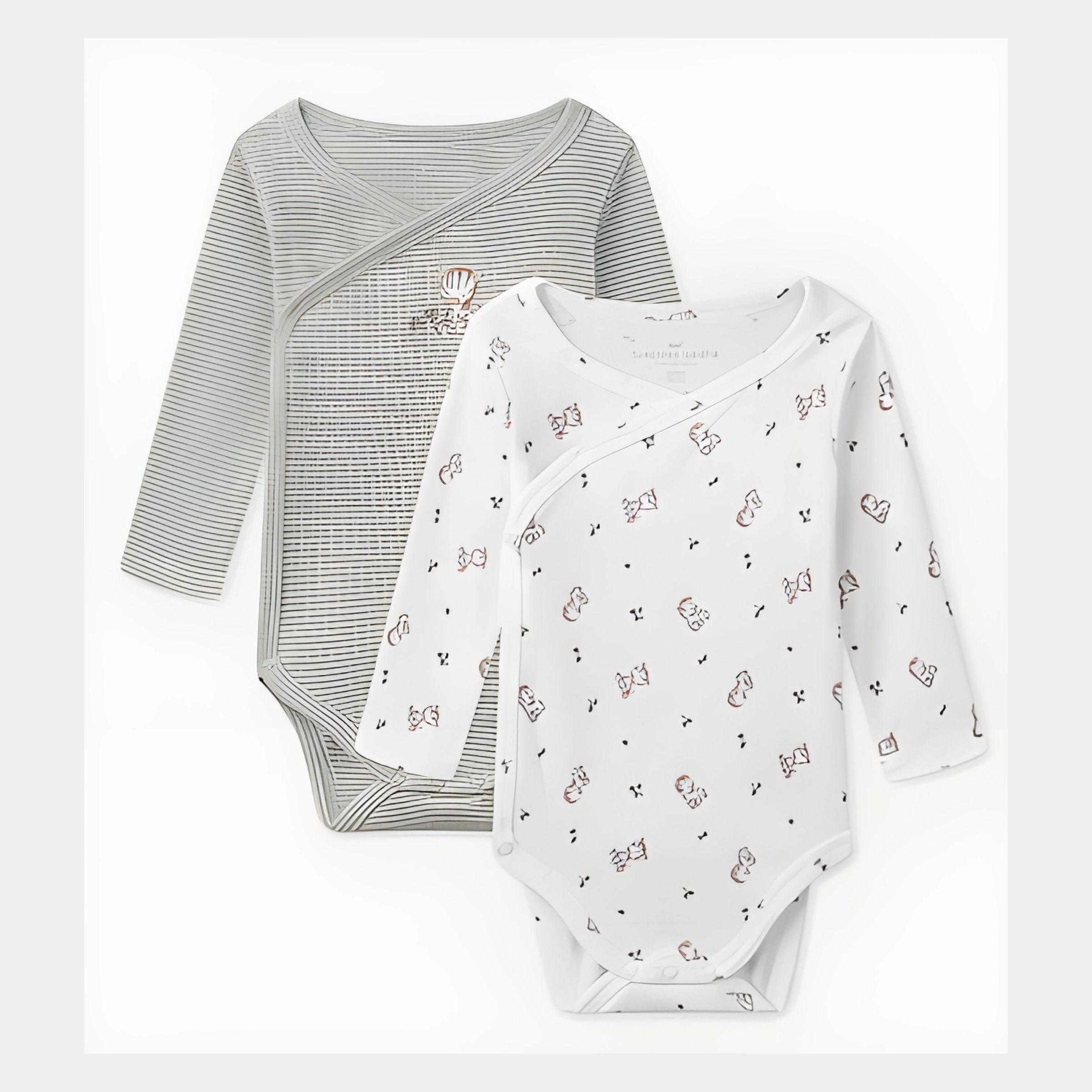 Best Baby Girl's Wrap-Style Bodysuit Set