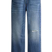 Asymmetric Crossover Fly Straight Leg Denim Jeans Manufacturer