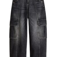 Women Vintage Dark Wash Multi-Pocket Denim Jeans