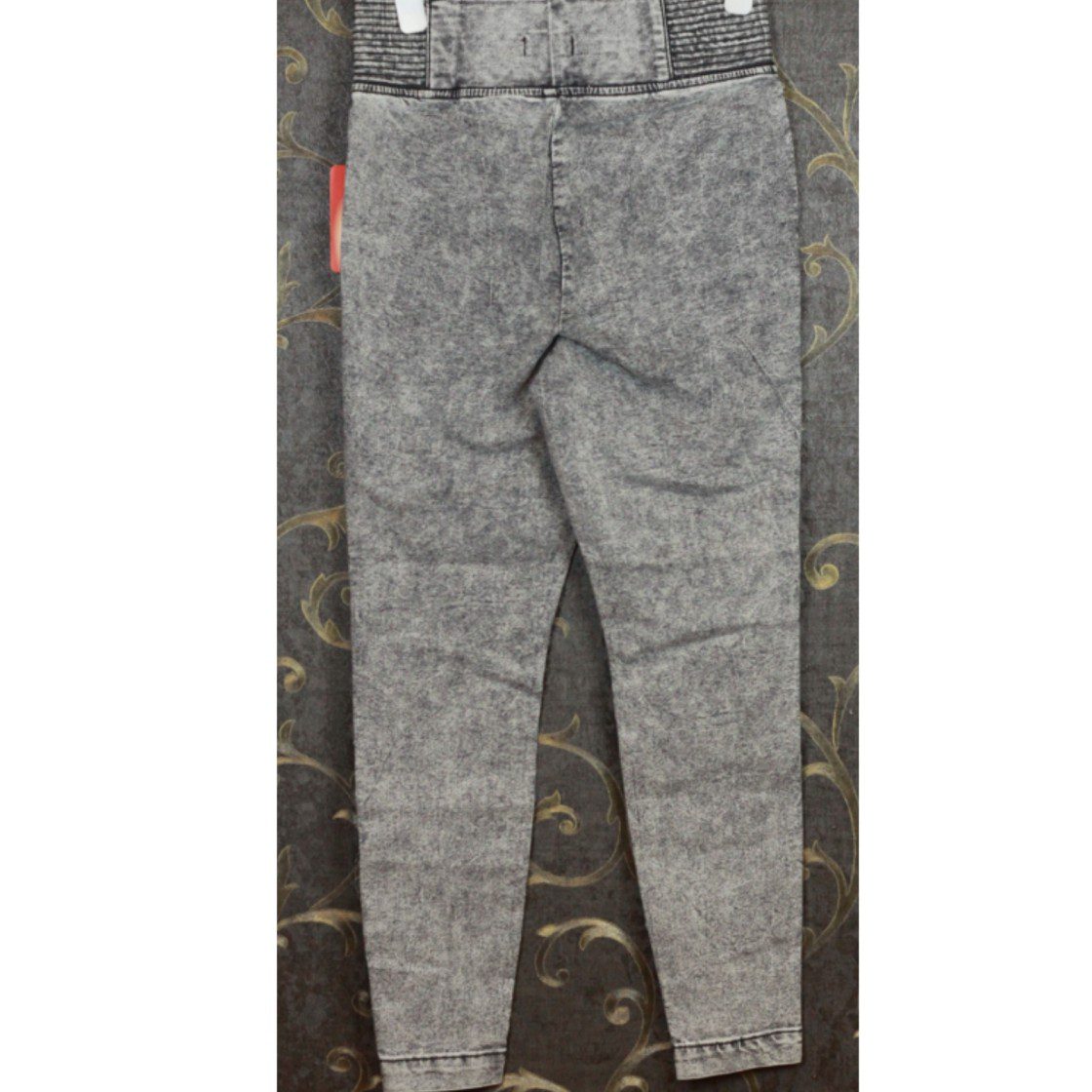 Kids High Waist Mineral Wash Denim Leggings