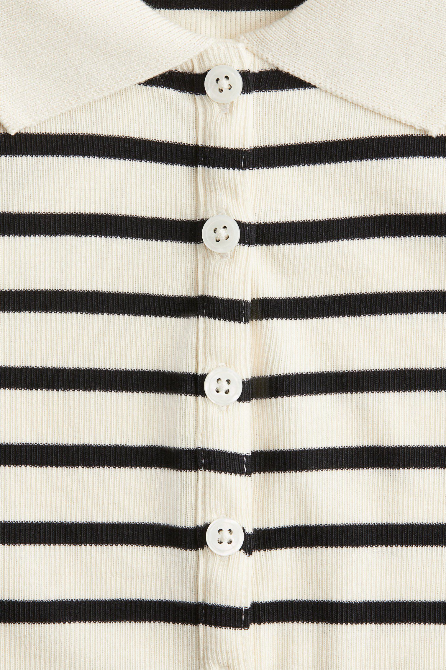 Rib Knit Polo Shirt OEM & ODM