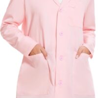 Women’s Professional Lab Coat – Custom 4-Button Long Sleeve Medical Lab Coat