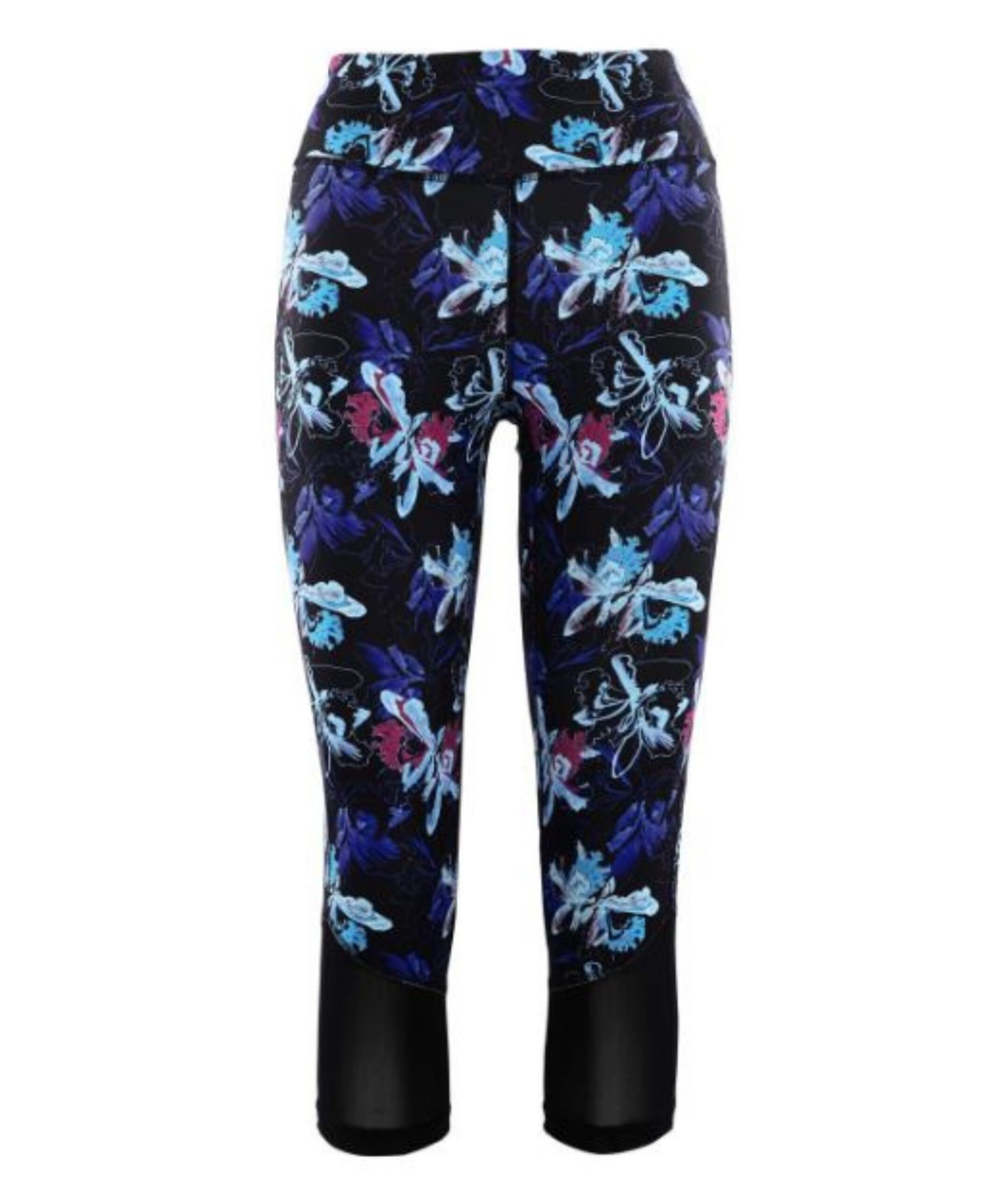 High Waist Floral Print Yoga  Women's Four-Way Stretch Active Leggings