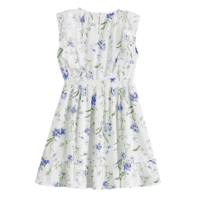 Kids Crew Neck Floral Dress
