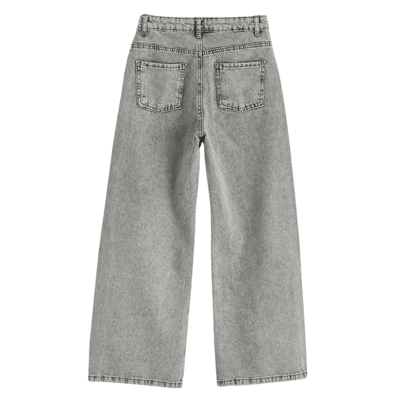 Kids Wide Leg Rhinestone Embellished Girls' Jeans