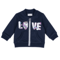 Kids’ Unicorn Print Hooded Jacket