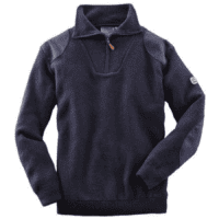 Men’s Short Zipper Wool Blend Sweater