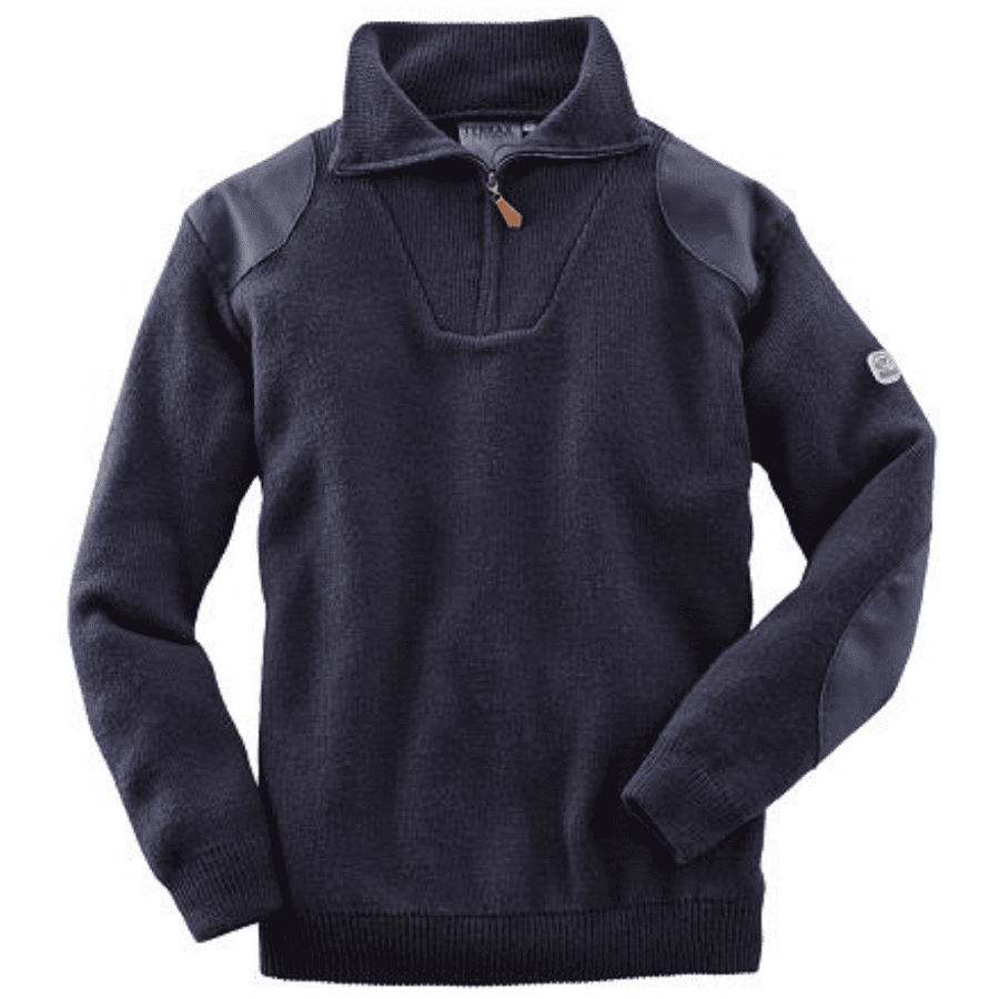 Men's Short Zipper Wool Blend Sweater