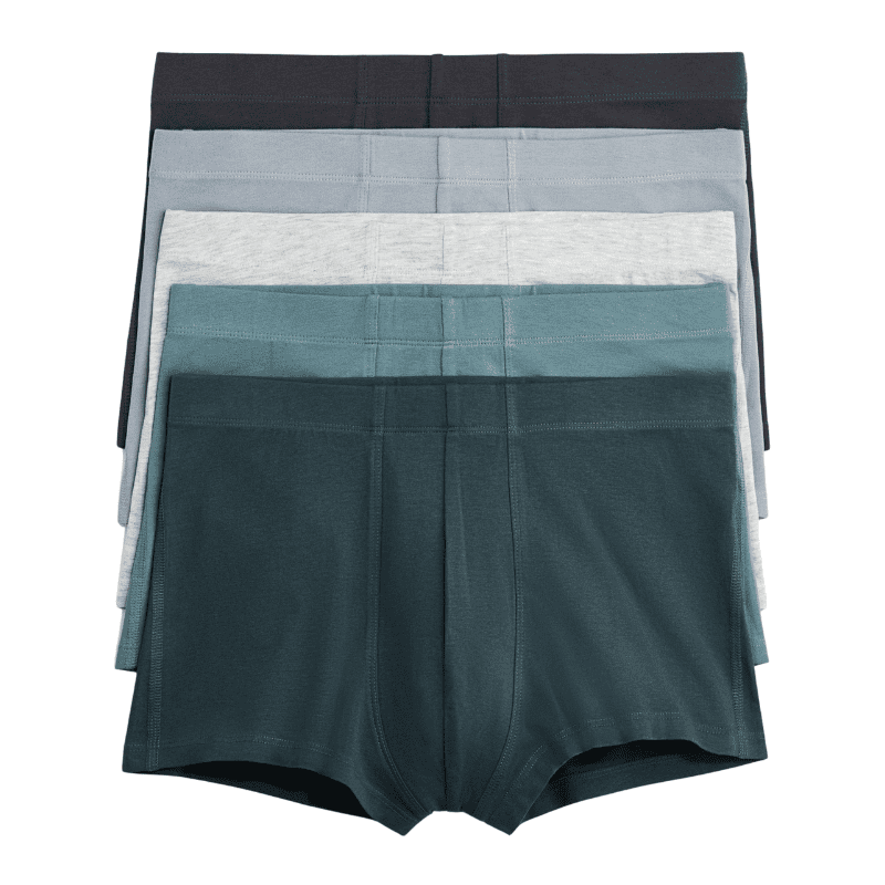 Men's Short Cotton Boxer Briefs