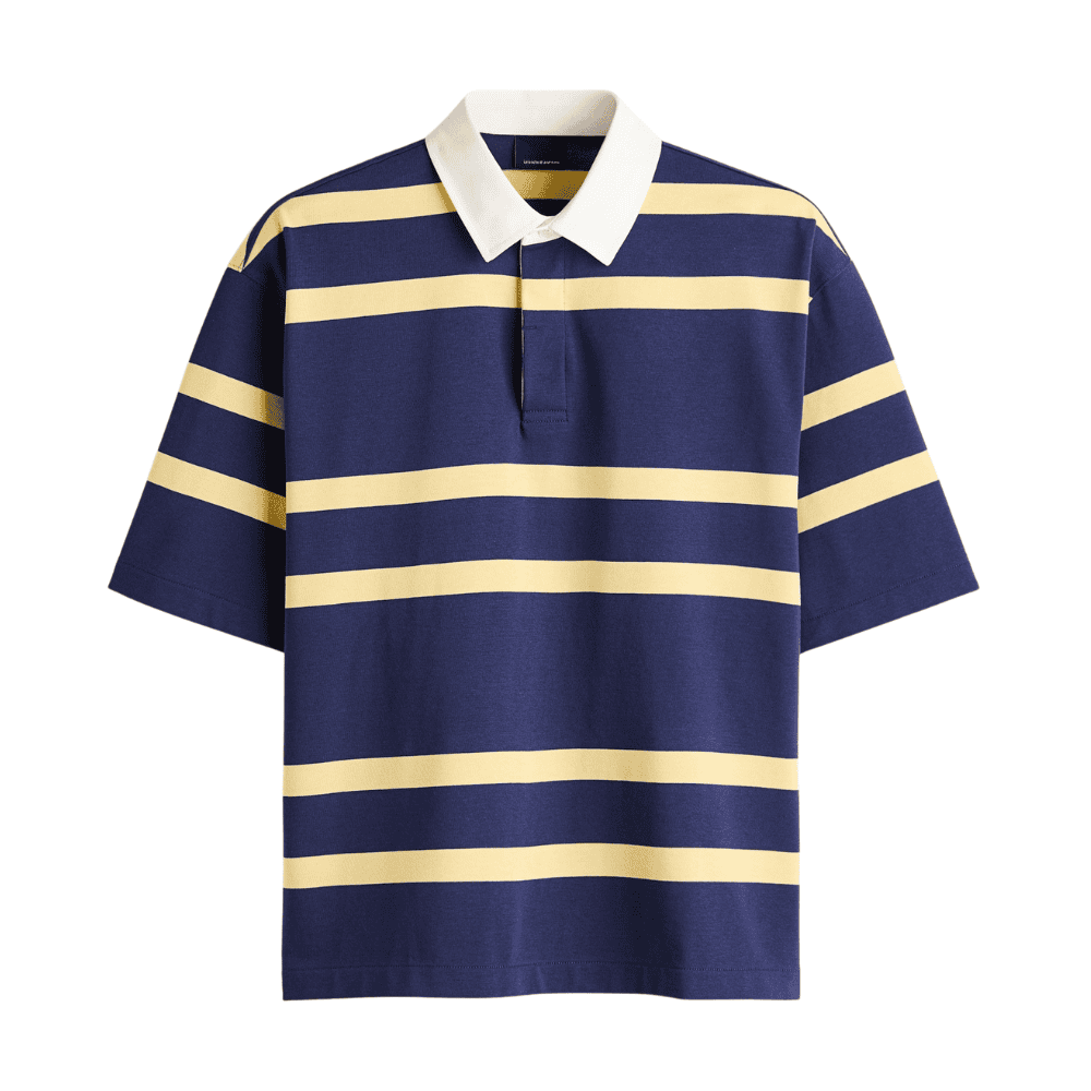 Men's Loose-Fit Cotton Rugby Shirt