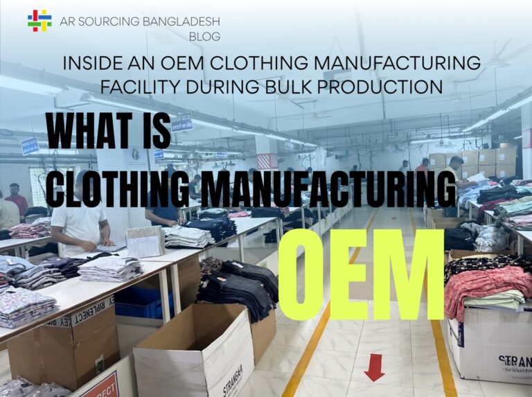 What is OEM clothing manufacturing production line in a garment factory