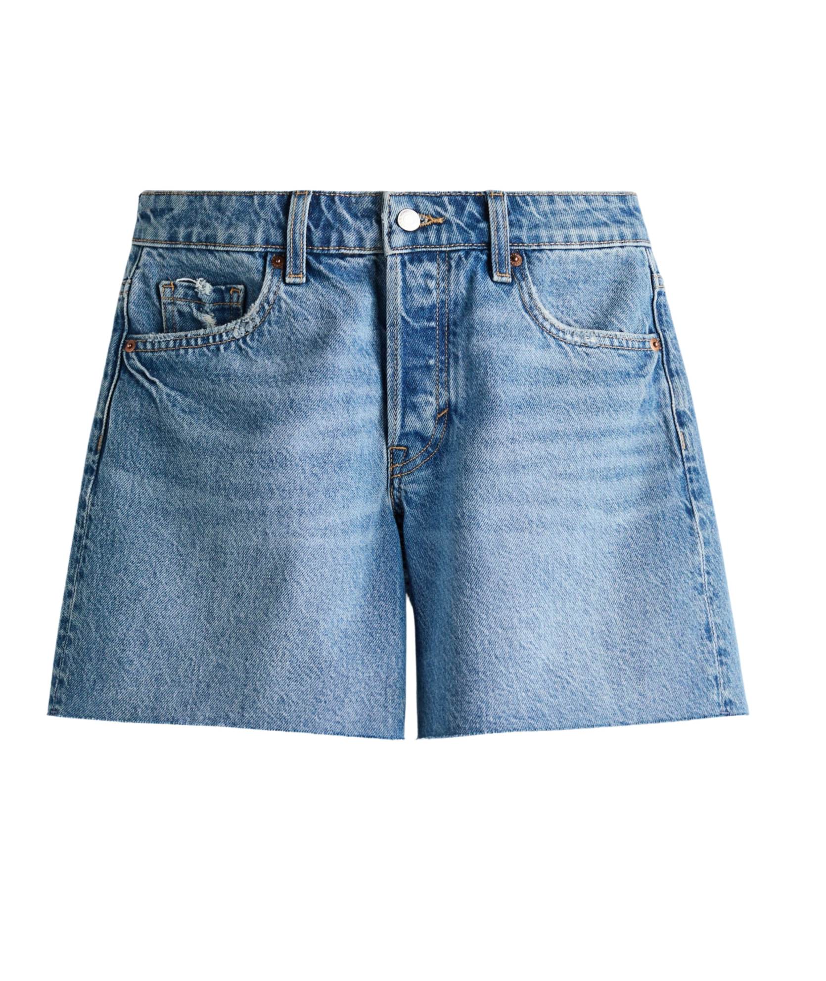 Women's Raw-Edge Denim Shorts